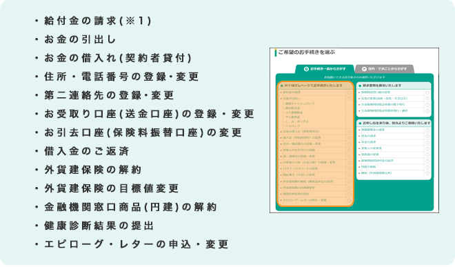 明治安田生命 お手続き 書類のご請求 明治安田生命 お手続き 書類のご請求