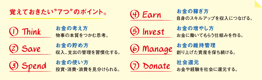 覚えておきたい“7つ”のポイント