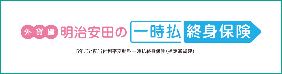 外貨建 明治安田の一時払終身保険 5年ごと配当付利率変動型一時払終身保険(指定通貨建)