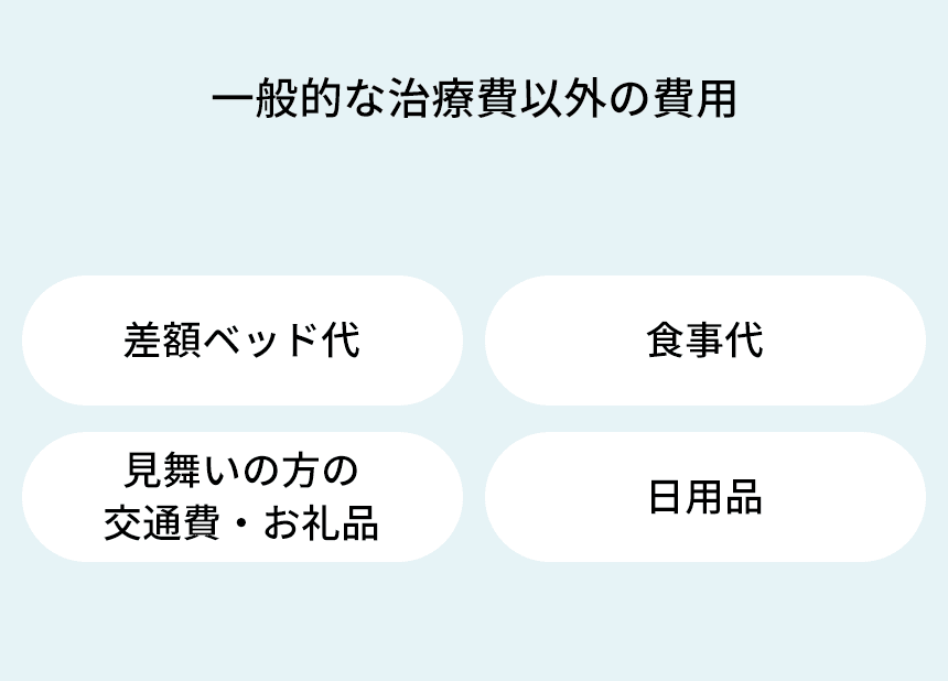 一般的な治療費以外の費用
