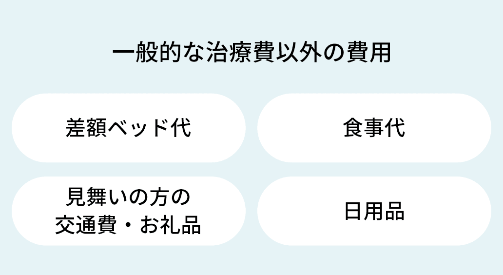一般的な治療費以外の費用