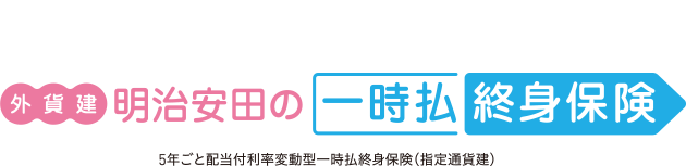外貨建 明治安田の一時払終身保険 5年ごと配当付利率変動型一時払終身保険(指定通貨建)