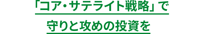 「コア・サテライト戦略」で守りと攻めの投資を