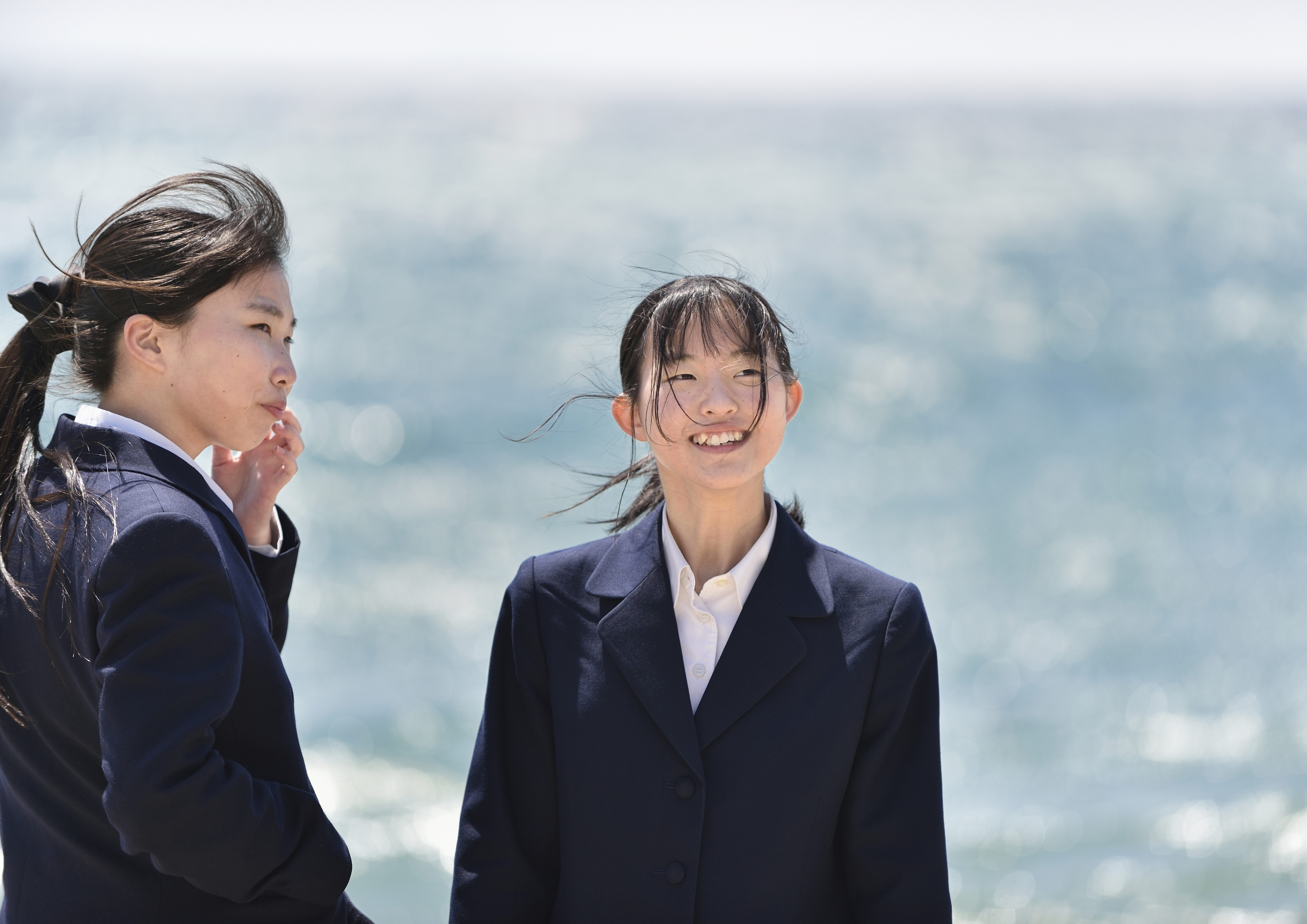 海風に吹かれて