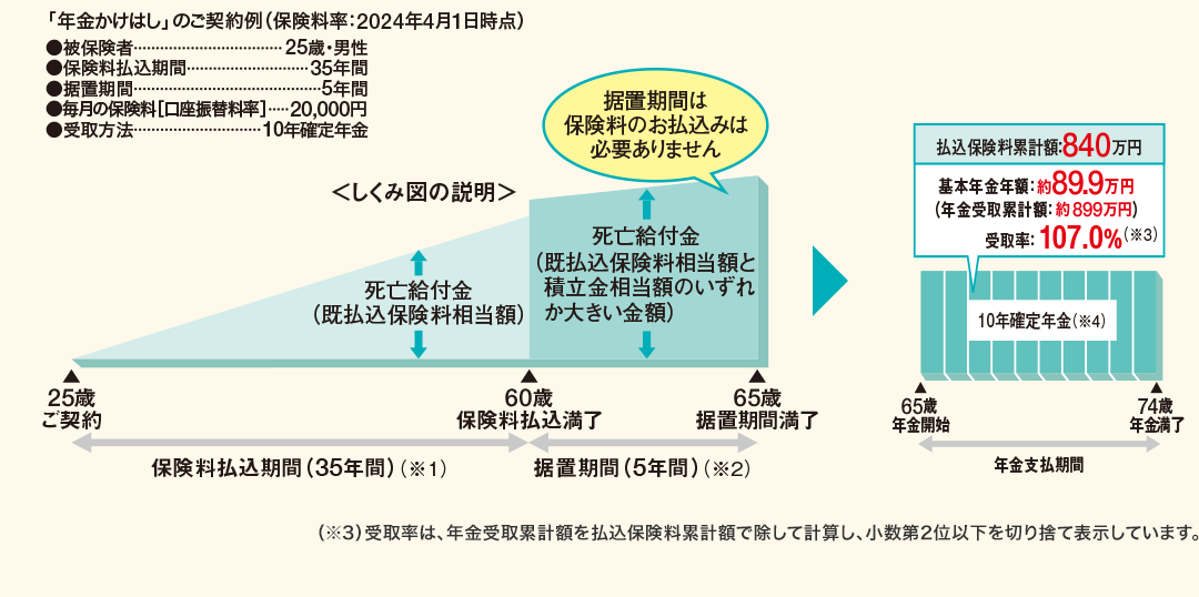 「年金かけはし」のご契約例