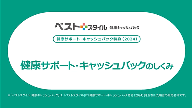 健康サポート・キャッシュバックのしくみ