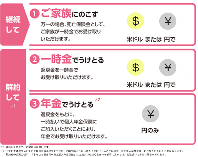 明治安田生命 つみたてドル建終身