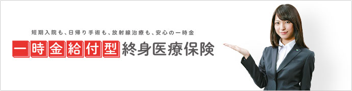 一時金給付型終身医療保険