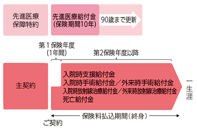 かんたん告知終身医療保険 しくみ図