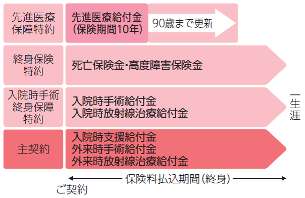 明治安田のずっとよりそう終身医療保険 しくみ図