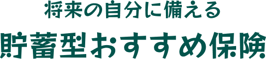 将来の自分に備える貯蓄型おすすめ保険