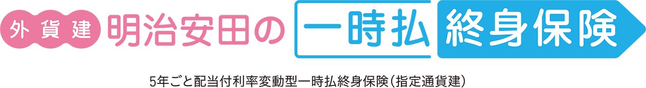 外貨建・明治安田の一時払終身保険 5年ごと配当付利率変動型一時払終身保険(指定通貨建)