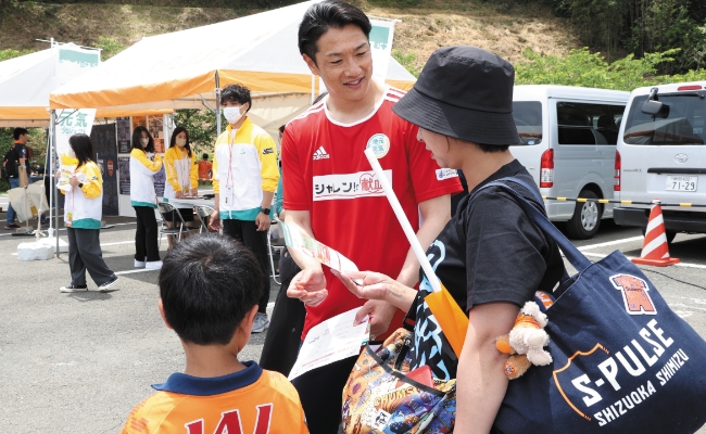 静岡支社・IAIスタジアム日本平での「シャレン!で献血」