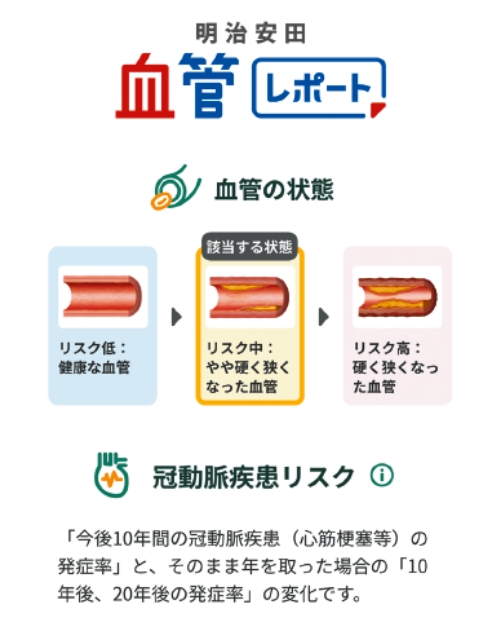 明治安田血管レポートの提供