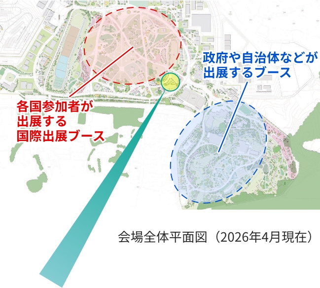会場全体平面図（2026年4月現在）