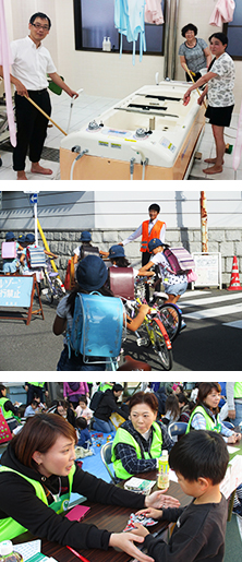 地域社会の一員として子どもや高齢者を見守る