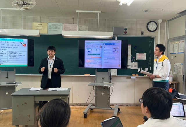 ろう学校の生徒に向けた金融・保険授業の開催(大宮支社 宮原営業所)