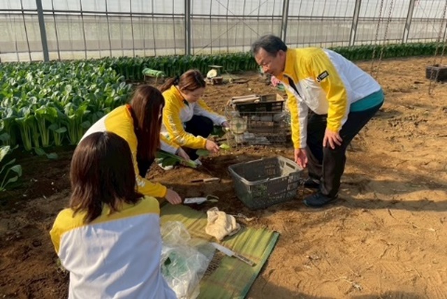 地元の伝統野菜応援に向けた取組み(江東支社 船堀営業所)