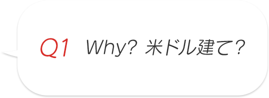 Q1 Why? 米ドル建て？